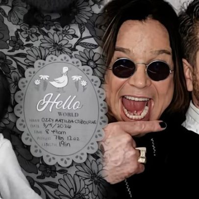 Neta de Ozzy Osbourne nasce e ganha nome em homenagem ao roqueiro