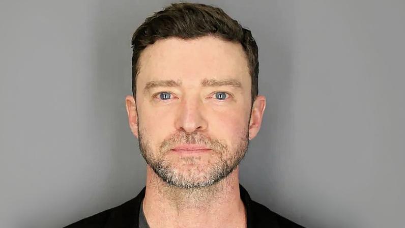 Justin Timberlake (seen here in his mugshot from the night of June 18, 2024) has sued the Village of Sag Harbor.