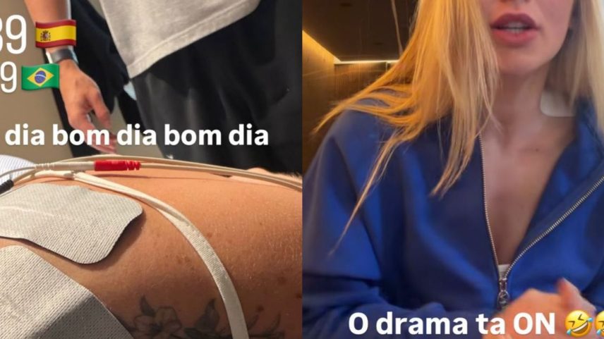 Virginia Fonseca passa mal em Madri e recebe ajuda da equipe de Vini Jr.