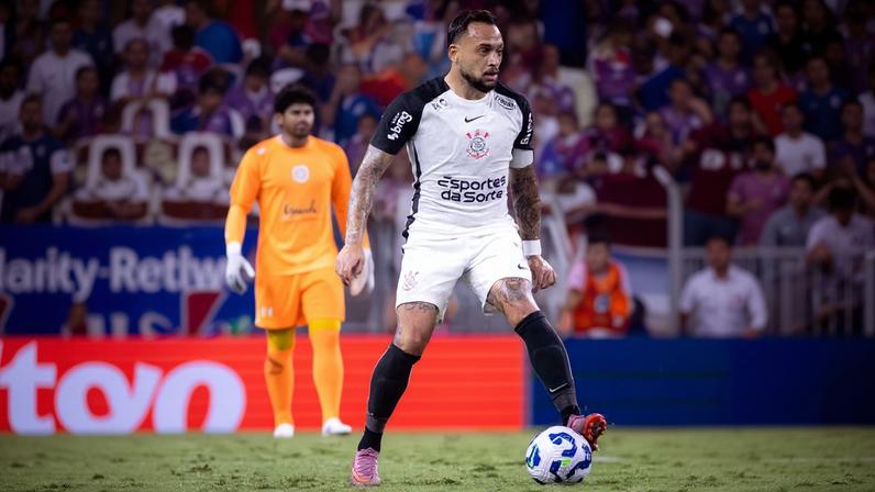 Maycon em Fortaleza x Corinthians — Foto: Rodrigo Coca/Agência Corinthians