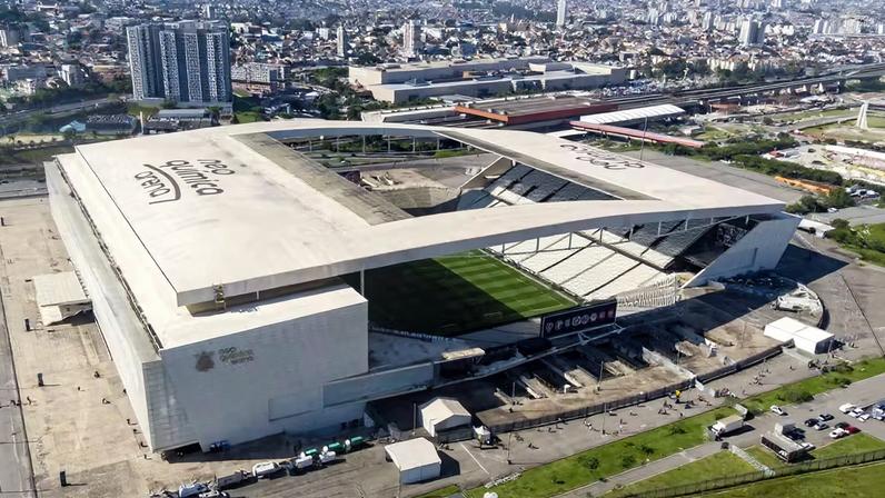 Neo Química Arena, casa do Corinthians, vista de cima — Foto: Anderson Romão/AGIF