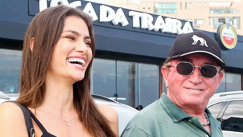 Amado Batista surge em aparição rara com esposa 51 anos mais jovem