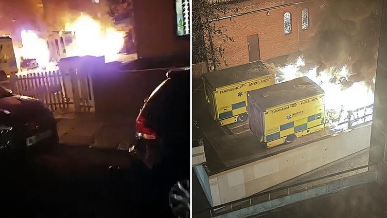 Segundo o Corpo de Bombeiros de Londres, cilindros de gás dos veículos explodiram e quebraram janelas em um prédio adjacente