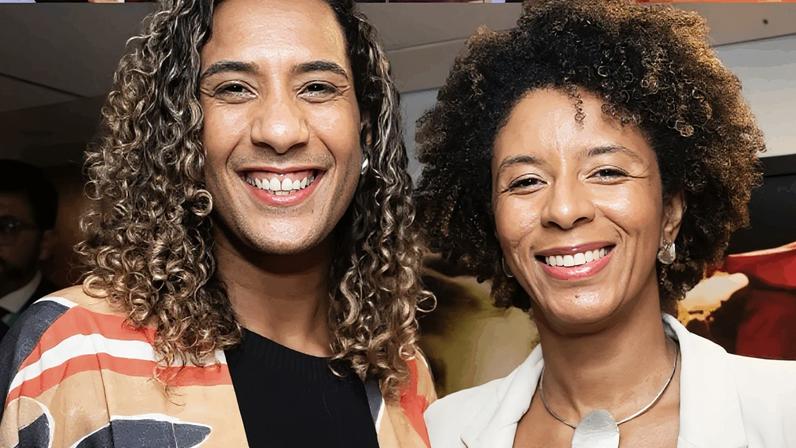 A ministra da Igualdade Racial, Anielle Franco, e a secretária-executiva, Rachel Barros