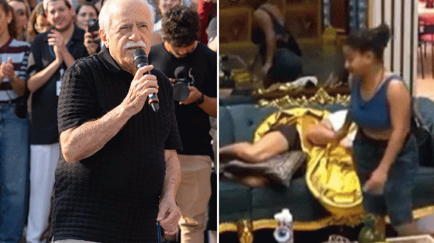 Ary Fontoura critica atitude de Milena no BBB 26 — Foto: Globo/ Fabio Rocha e Reprodução/Globoplay