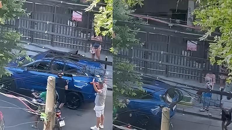 Moradores registram abordagem durante assalto a família com bebê e idosa em Vila Isabel.