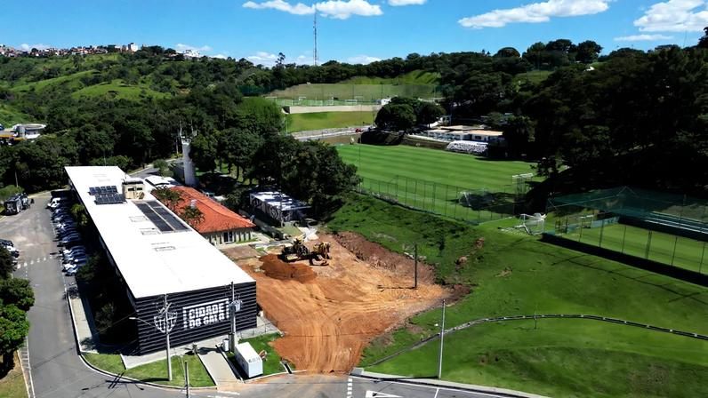 Obra nas instalações das categorias de base do Atlético