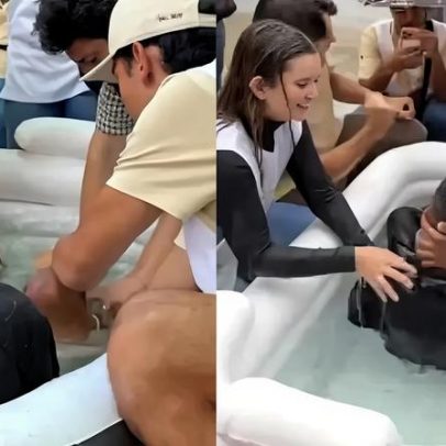 Batismo vira palco na Avenida Paulista após evangelismo