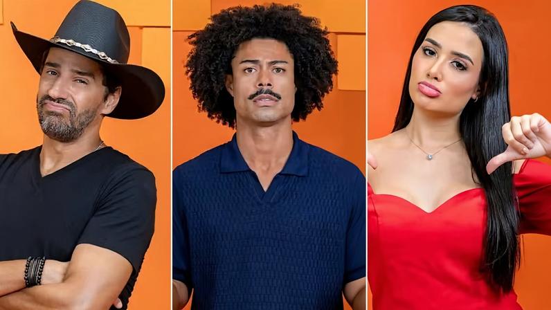 Alberto Cowboy, Breno e Jordana estão no paredão falso