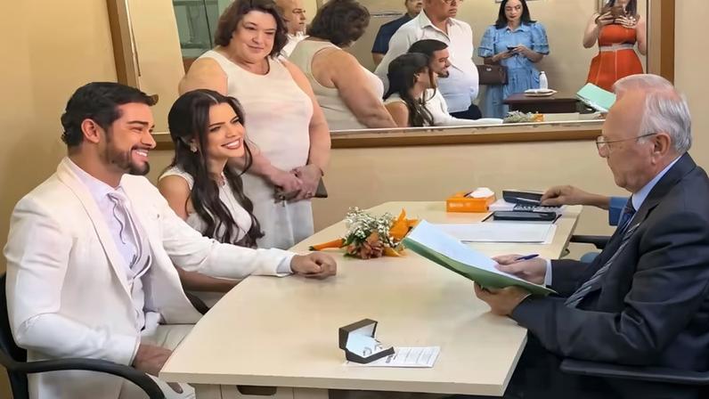 Sidney Sampaio se casou com Luana Sales — Foto: Reprodução/Instagram
