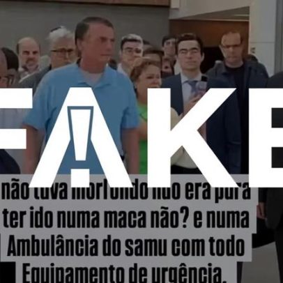 Vídeo de Bolsonaro acenando ao deixar hospital é falso; imagens do ano anterior