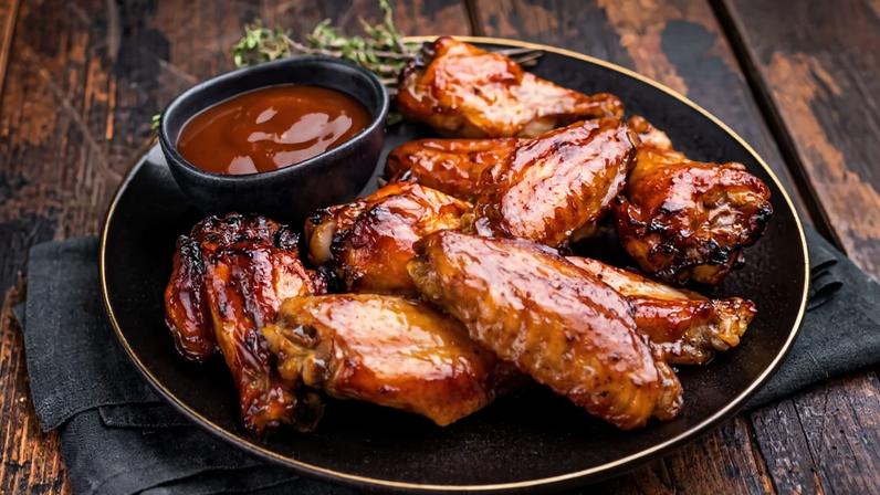 Asinhas de frango ao molho barbecue
