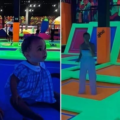 Biancardi e Amanda Kimberlly acompanham filhas de Neymar em parque
