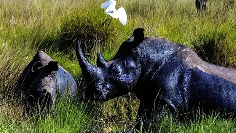 Rinocerontes voltam à natureza em Uganda após 40 anos