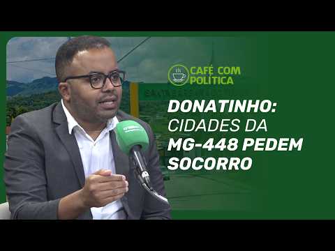 À frente de Santa Bárbara do Tugúrio, o gestor destacou que a recuperação da MG-448 é estratégica