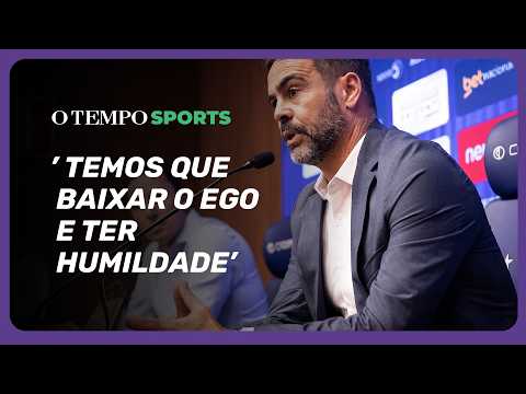 Veja como foi a apresentação do novo treinador do Cruzeiro.