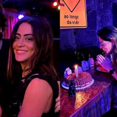 Carol Castro comemora aniversário com filha e namorado, reuniu amigos em 24h