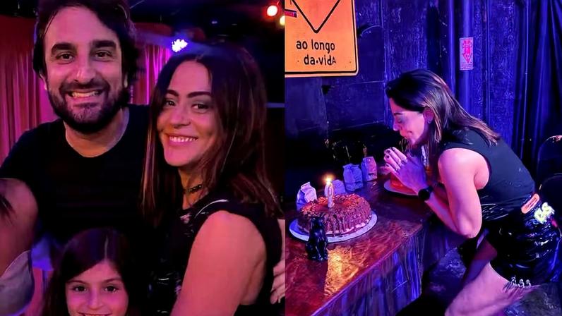 Carol Castro celebra aniversário com filha e namorado — Foto: Reprodução/Instagram