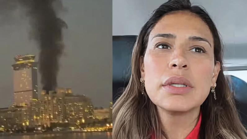 Simone Mendes havia acabado de sair de hotel atingido em Dubai