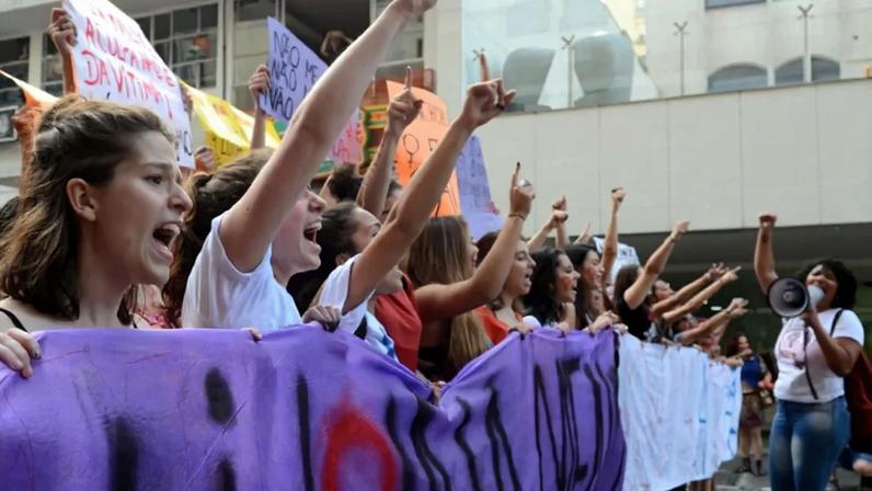Marcha do Dia Internacional da Mulher, em 2017 — Foto: Rovena Rosa/Agência Brasil