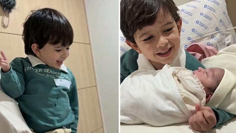 O primeiro encontro entre os irmãos — Foto: Reprodução/redes sociais
