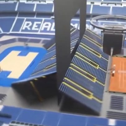 Bernabéu vira quadra de tênis para o Madrid Open