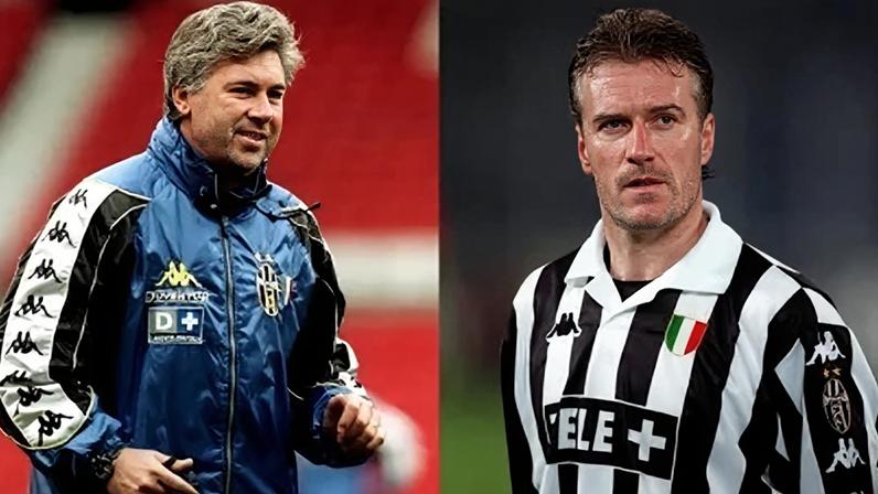 Carlo Ancelotti foi técnico de Didier Deschamps na Juventus