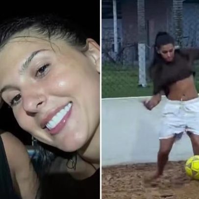 Ana Castela joga futevôlei com ex-sogro e provoca: Como foi perder 2x?