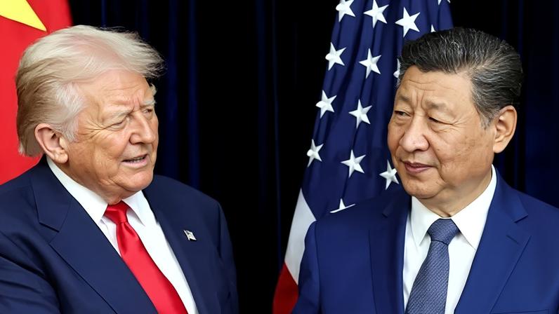 Presidentes dos EUA, Donald Trump, e da China, Xi Jinping, durante reunião na Coreia do Sul