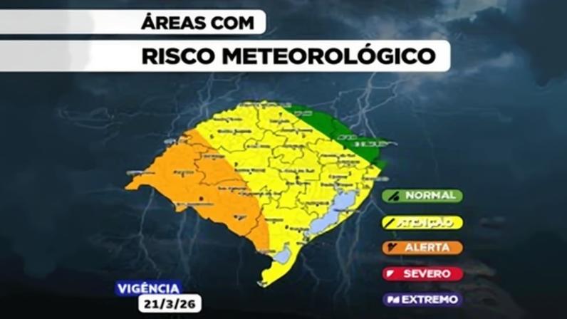 Chuvas começam neste sábado (21)