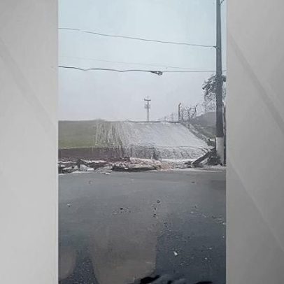 Muro do Aeroporto de Congonhas desaba após chuvas intensas