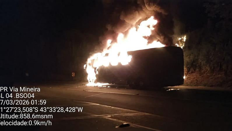 Acidente ocorreu na altura do km 746