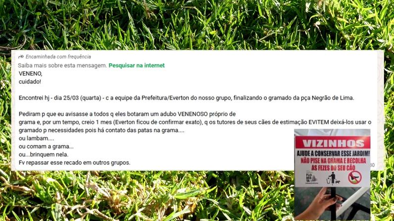 Mensagem viralizou entre moradores do bairro Floresta, em BH