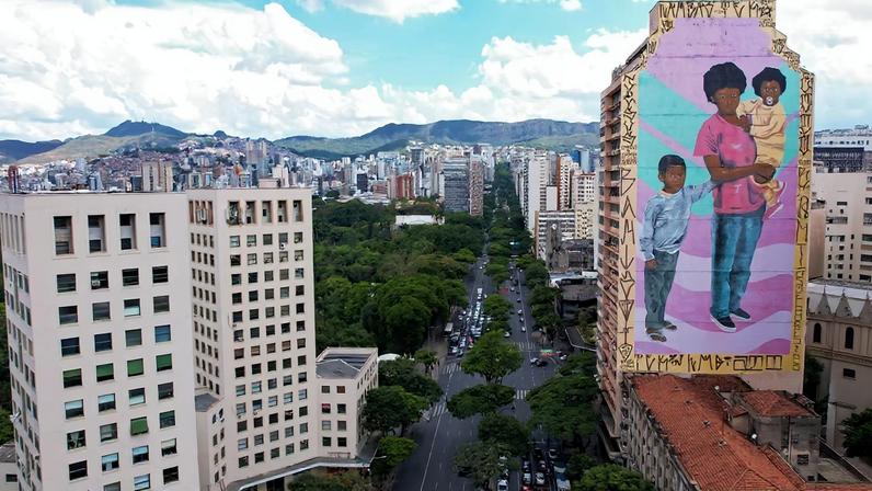 Grafite símbolo do turismo negro em BH