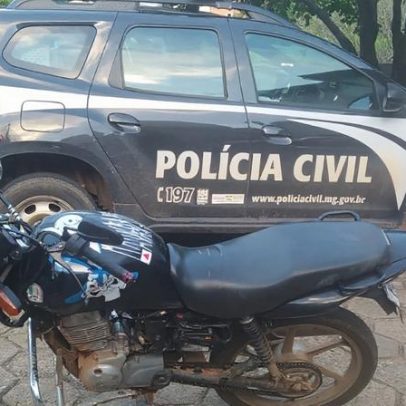 Jovem sem CNH é preso após fuga de moto e queda em MG
