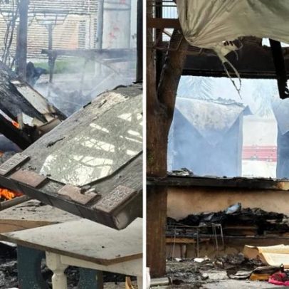 Bombeiros retornam à biblioteca após novo incêndio na Barão Homem de Melo