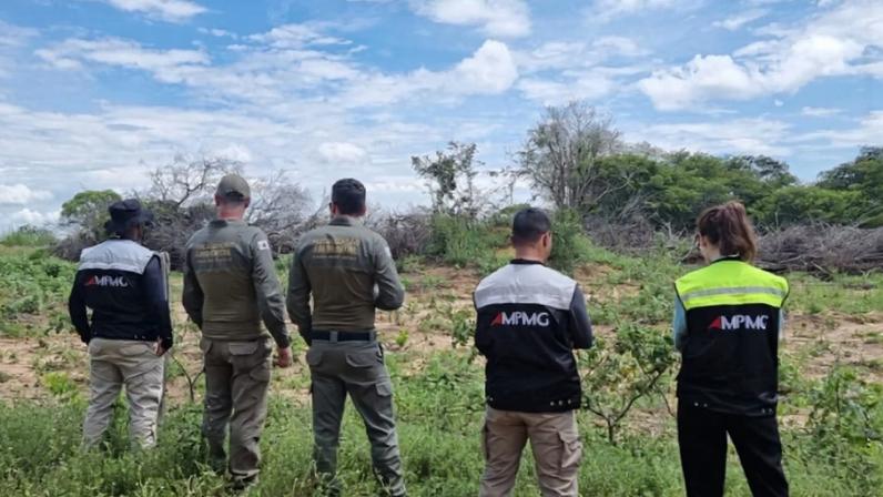 MPMG realiza fiscalização em área de desmatamento ilegal em MG