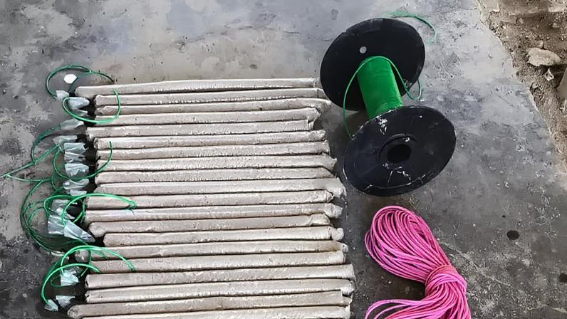 PM encontrou explosivos artesanais durante a ação em fazenda de Conselheiro Pena