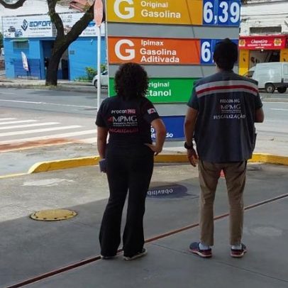 Fiscalização apura suspeita de preços abusivos em 46 postos de MG