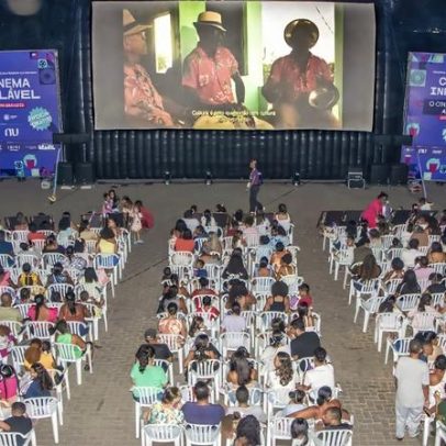 Cinema Inflável chega a Tanguá e amplia acesso à cultura