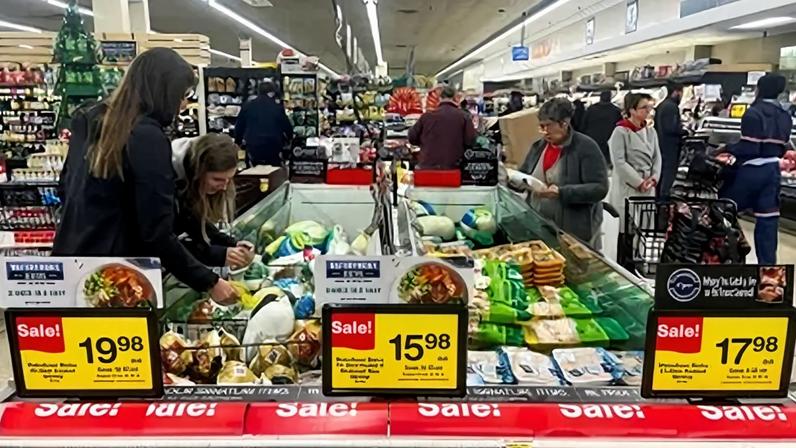 Supermercado em Chicago, EUA em 22/11/2022