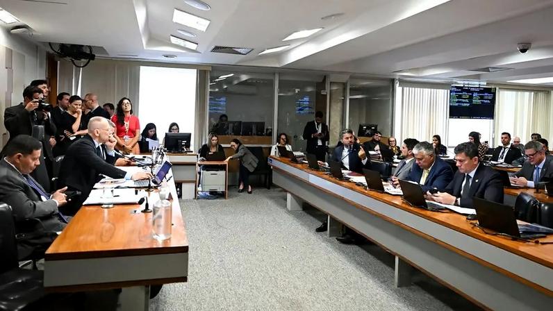 Sessão da CPI do Crime Organizado na semana passada. (Foto: Saulo Cruz/Agência Senado)
