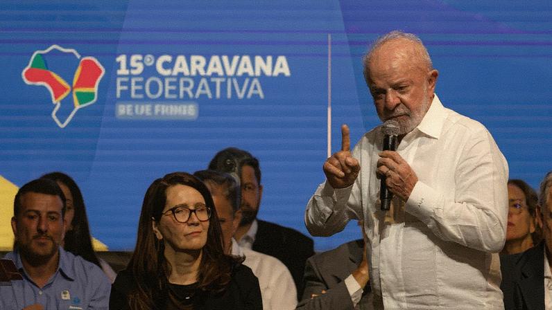 Niterói (RJ), 26/03/2026 – O presidente da República, Luiz Inácio Lula da Silva, participa da cerimônia de abertura da Caravana Federativa do Rio de Janeiro. Foto: Fernando Frazão/Agência Brasil