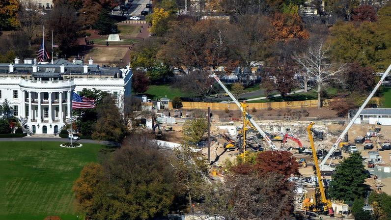 Construção do salão da Casa Branca é suspensa por juiz federal