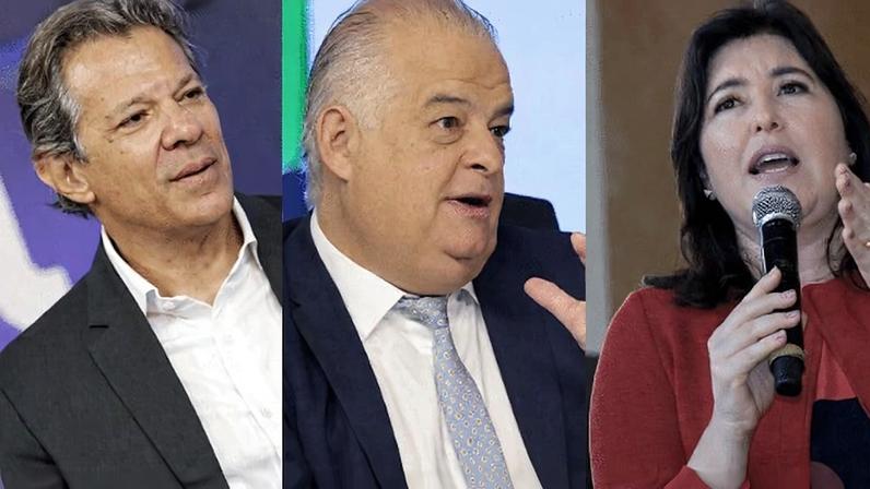 Fernando Haddad e Márcio França