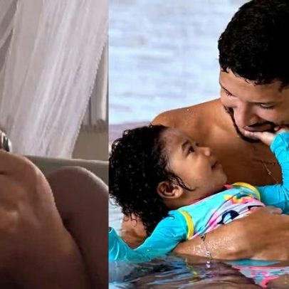 Yuri Lima demonstra afeto com a filha Nala após ciúmes de IZA