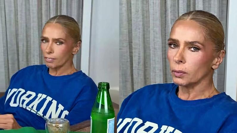 Adriane Galisteu se arruma para encontro e revela quem é o par