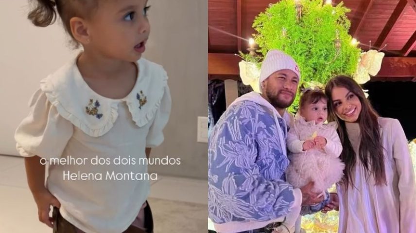 Helena, filha de Neymar e Amanda Kimberlly — Foto: Reprodução/Instagram