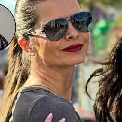Gêmeas de Luciano Camargo posam com a mãe; web comenta semelhança com pai
