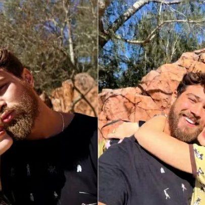 Marido de Larissa Manoela se emociona em navio da Disney